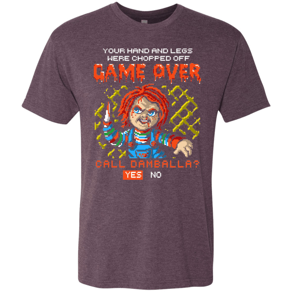 T-Shirts Vintage Purple / S Game Over Men's Triblend T-Shirt
