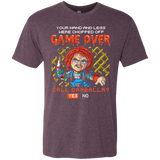 T-Shirts Vintage Purple / S Game Over Men's Triblend T-Shirt