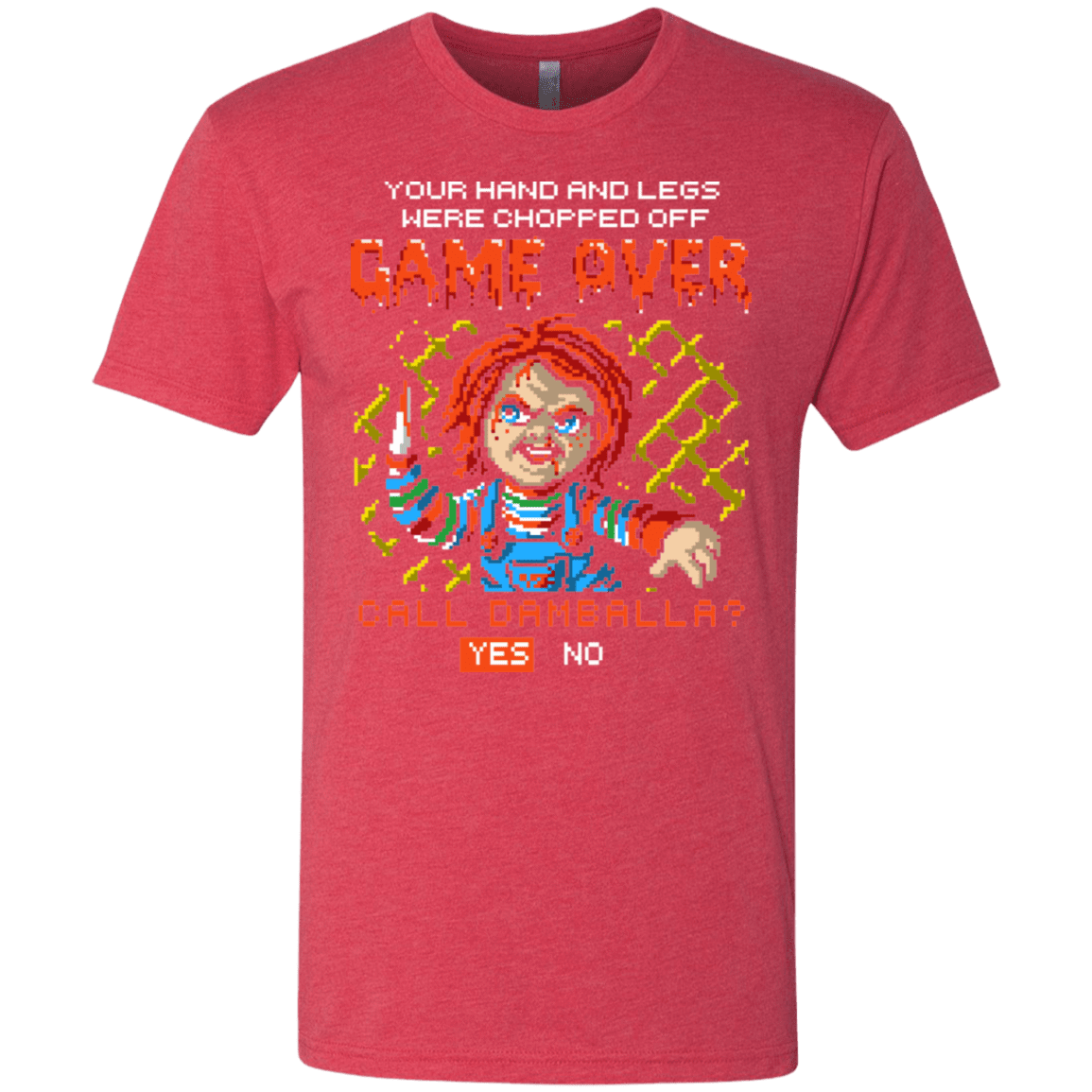 T-Shirts Vintage Red / S Game Over Men's Triblend T-Shirt