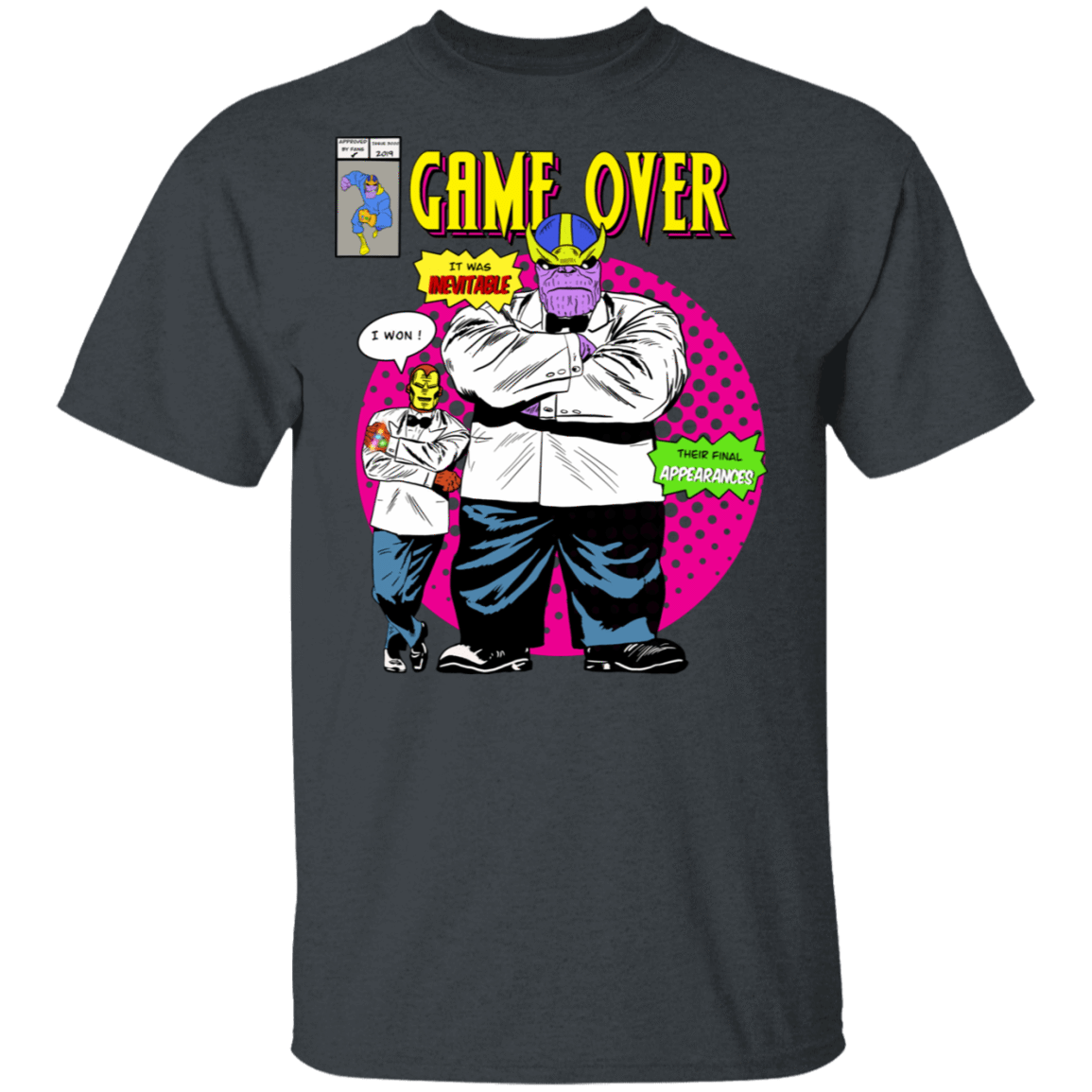 T-Shirts Dark Heather / S Game Over T-Shirt