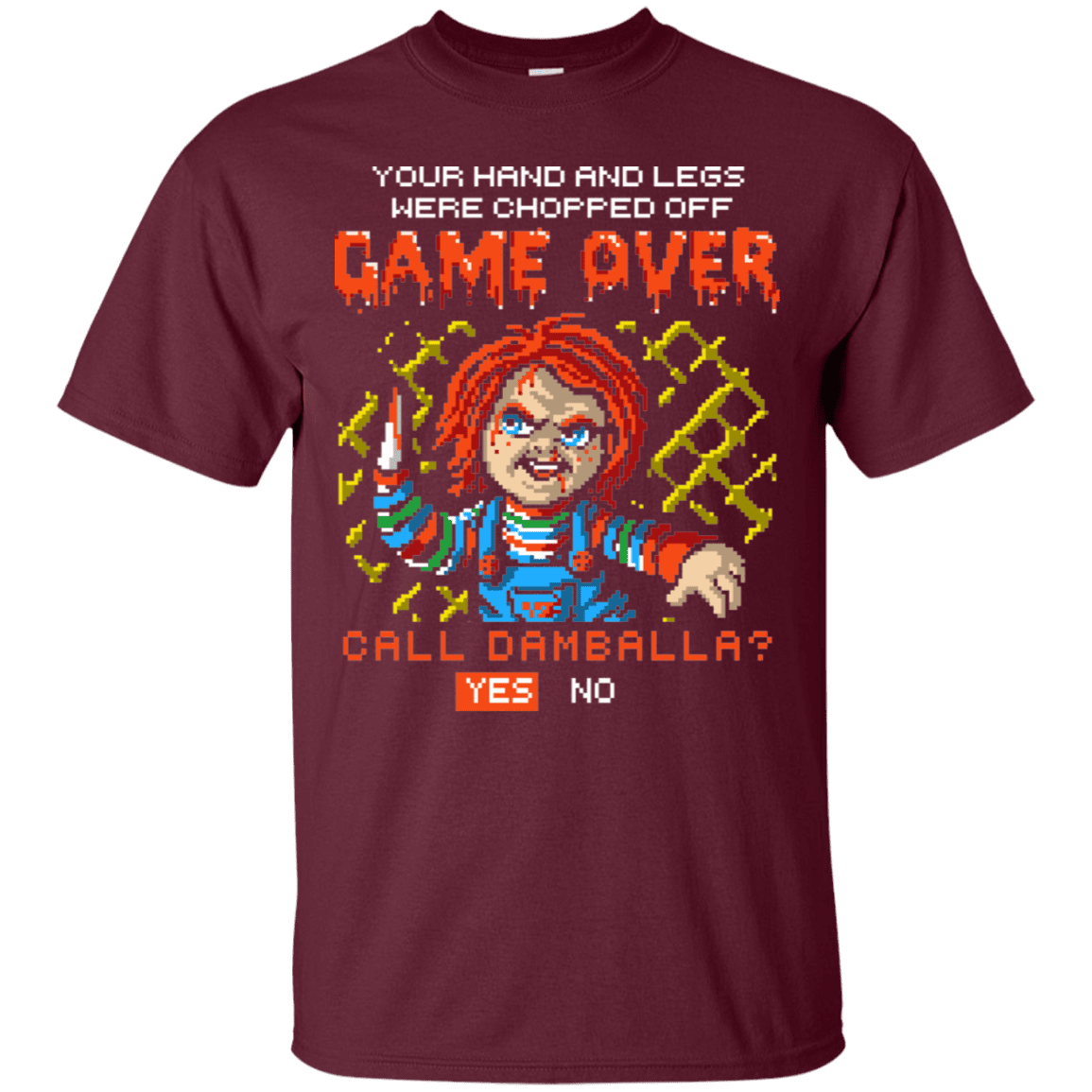T-Shirts Maroon / S Game Over T-Shirt