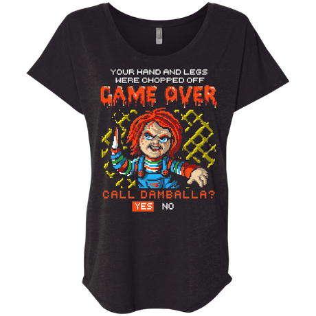 T-Shirts Vintage Black / X-Small Game Over Triblend Dolman Sleeve