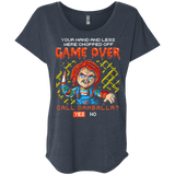 T-Shirts Vintage Navy / X-Small Game Over Triblend Dolman Sleeve