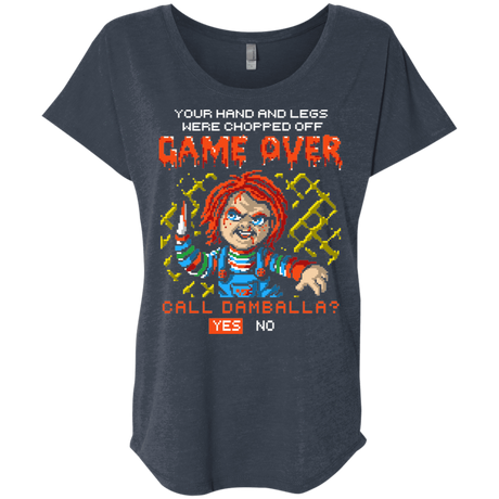 T-Shirts Vintage Navy / X-Small Game Over Triblend Dolman Sleeve