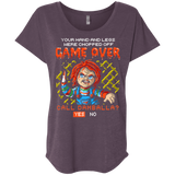 T-Shirts Vintage Purple / X-Small Game Over Triblend Dolman Sleeve