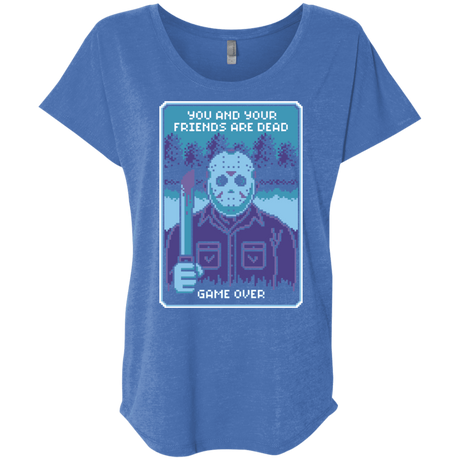 T-Shirts Vintage Royal / X-Small Game Over Triblend Dolman Sleeve