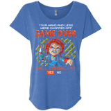 T-Shirts Vintage Royal / X-Small Game Over Triblend Dolman Sleeve