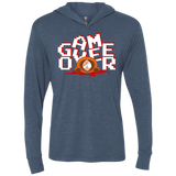 T-Shirts Indigo / X-Small Game over Triblend Long Sleeve Hoodie Tee