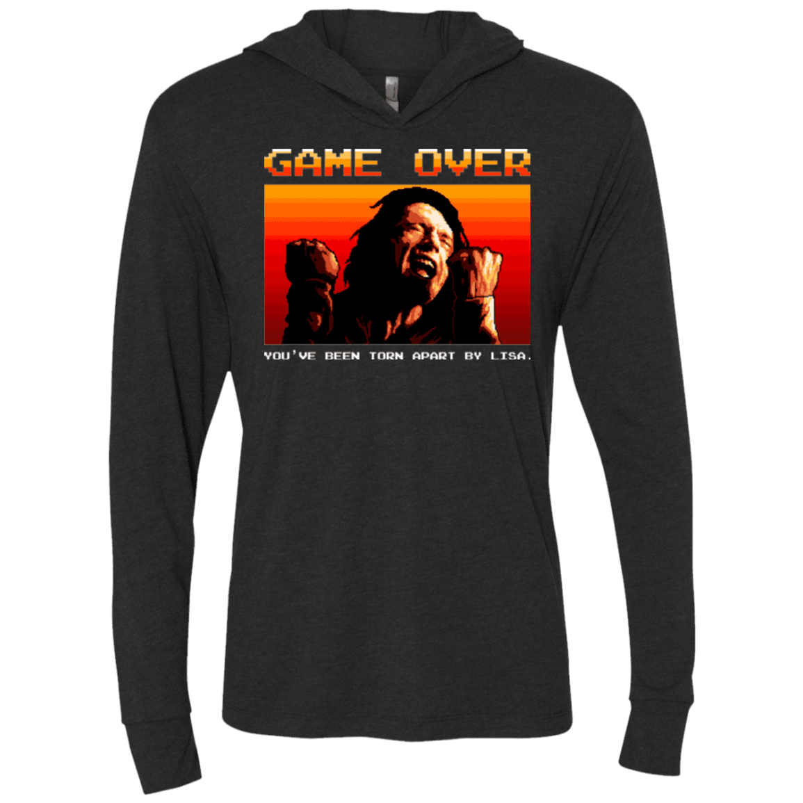 T-Shirts Vintage Black / X-Small Game Over Triblend Long Sleeve Hoodie Tee