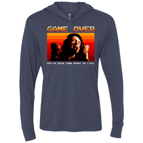 T-Shirts Vintage Navy / X-Small Game Over Triblend Long Sleeve Hoodie Tee