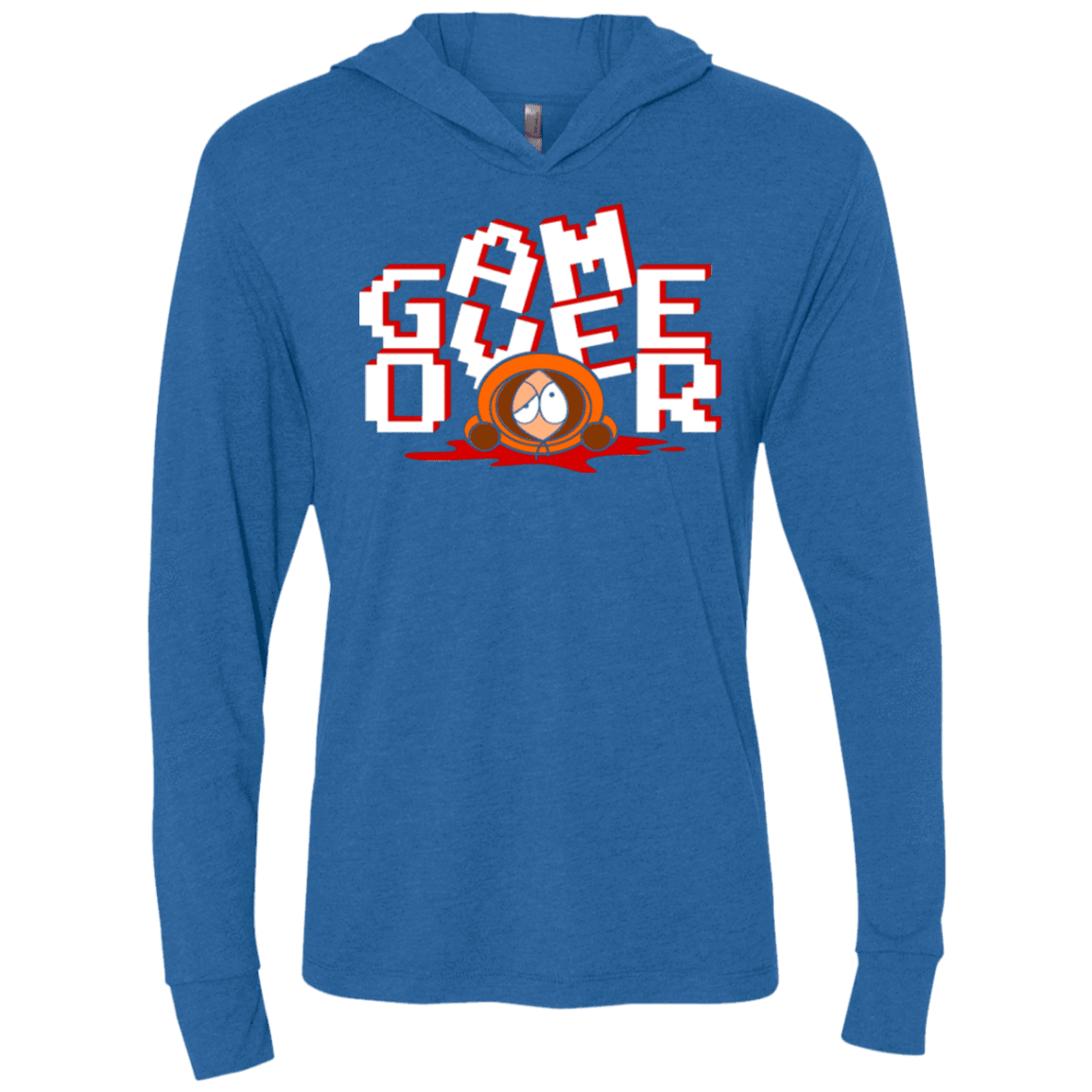 T-Shirts Vintage Royal / X-Small Game over Triblend Long Sleeve Hoodie Tee