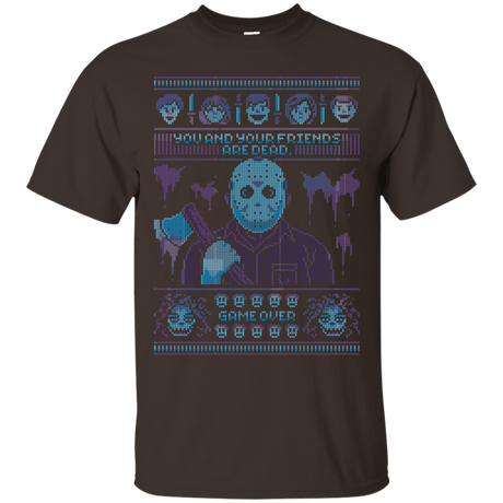 T-Shirts Dark Chocolate / S Game Over Ugly Sweater T-Shirt