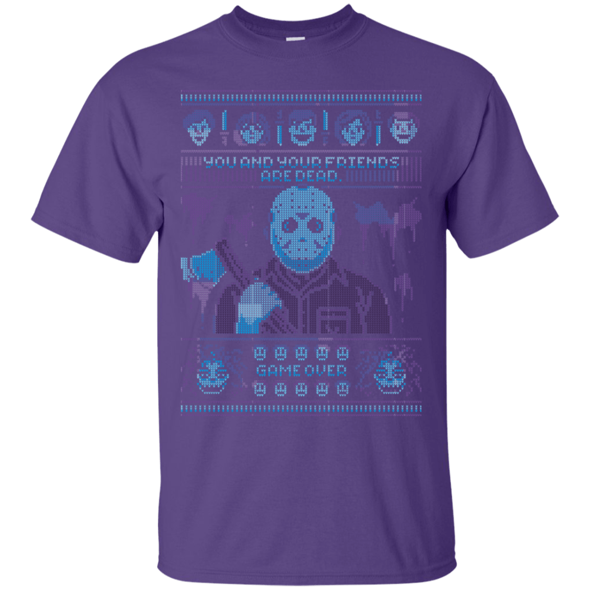 T-Shirts Purple / S Game Over Ugly Sweater T-Shirt