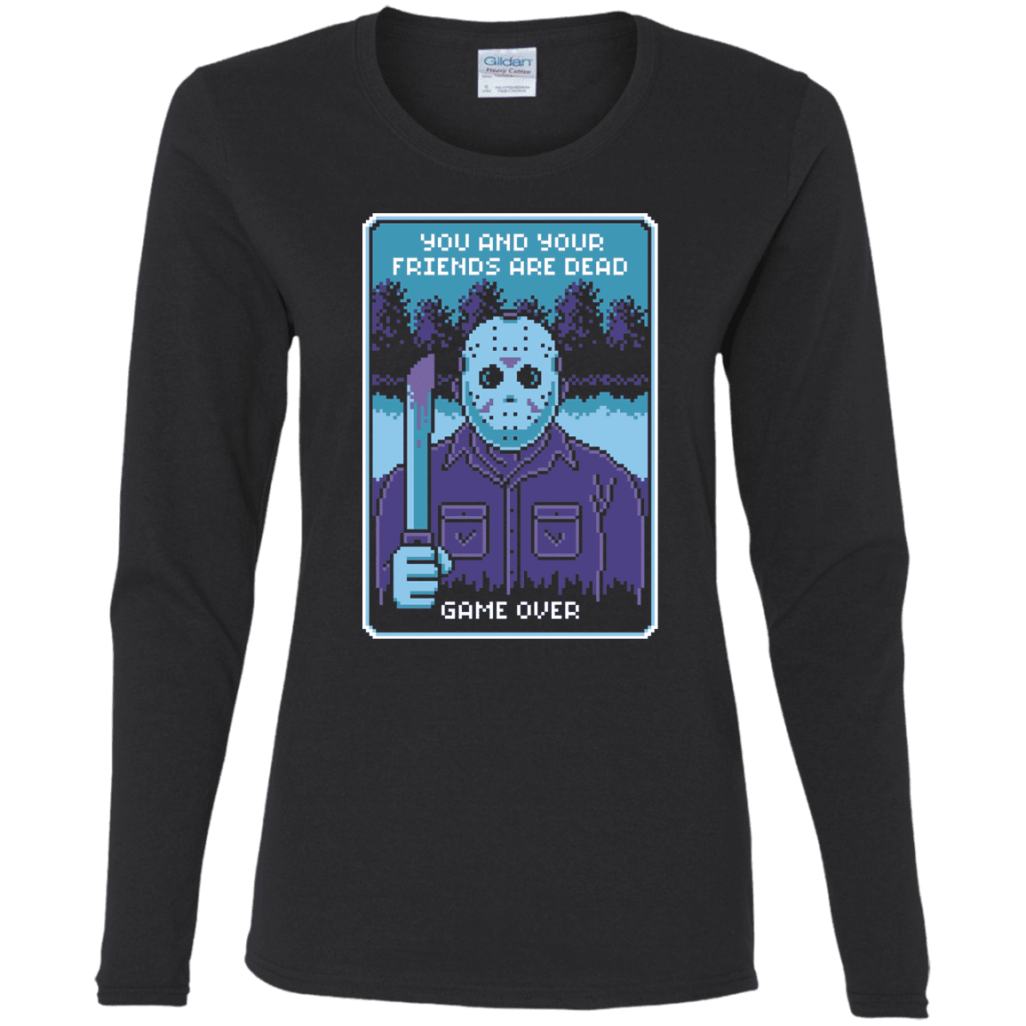 T-Shirts Black / S Game Over Women's Long Sleeve T-Shirt