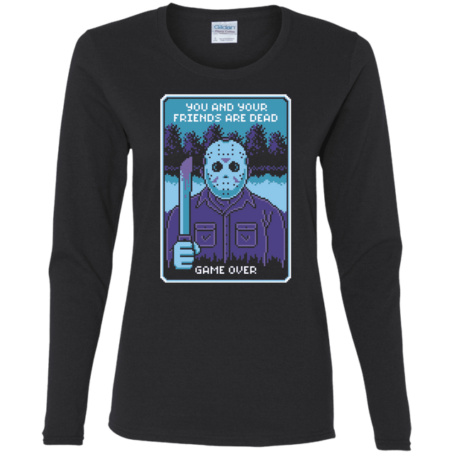 T-Shirts Black / S Game Over Women's Long Sleeve T-Shirt