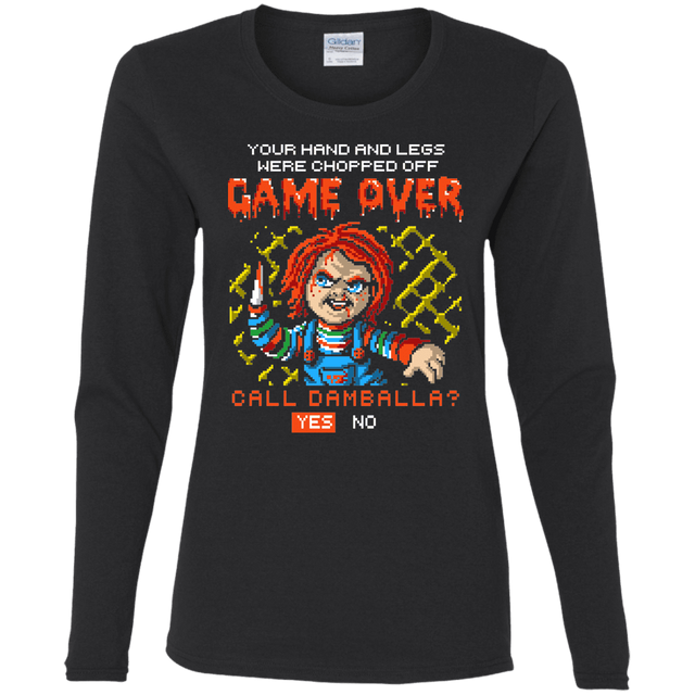 T-Shirts Black / S Game Over Women's Long Sleeve T-Shirt