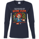 T-Shirts Navy / S Game Over Women's Long Sleeve T-Shirt
