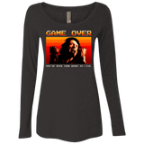 T-Shirts Vintage Black / Small Game Over Women's Triblend Long Sleeve Shirt