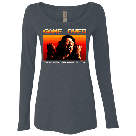 T-Shirts Vintage Navy / Small Game Over Women's Triblend Long Sleeve Shirt