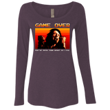 T-Shirts Vintage Purple / Small Game Over Women's Triblend Long Sleeve Shirt