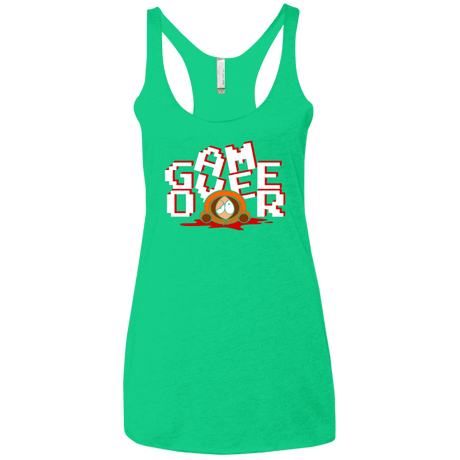 T-Shirts Envy / X-Small Game over Women's Triblend Racerback Tank
