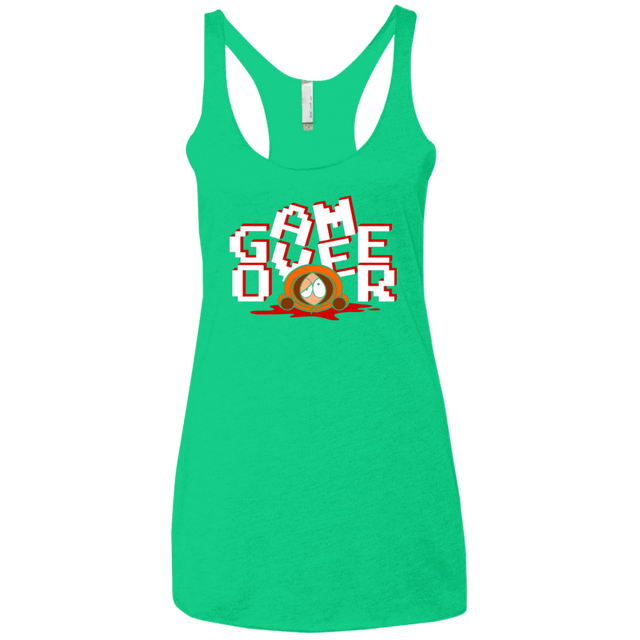 T-Shirts Envy / X-Small Game over Women's Triblend Racerback Tank