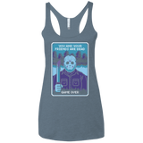 T-Shirts Indigo / X-Small Game Over Women's Triblend Racerback Tank