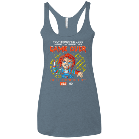 T-Shirts Indigo / X-Small Game Over Women's Triblend Racerback Tank