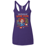 T-Shirts Purple Rush / X-Small Game Over Women's Triblend Racerback Tank