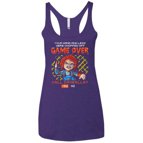 T-Shirts Purple Rush / X-Small Game Over Women's Triblend Racerback Tank