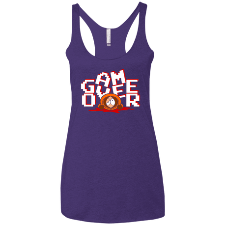 T-Shirts Purple / X-Small Game over Women's Triblend Racerback Tank