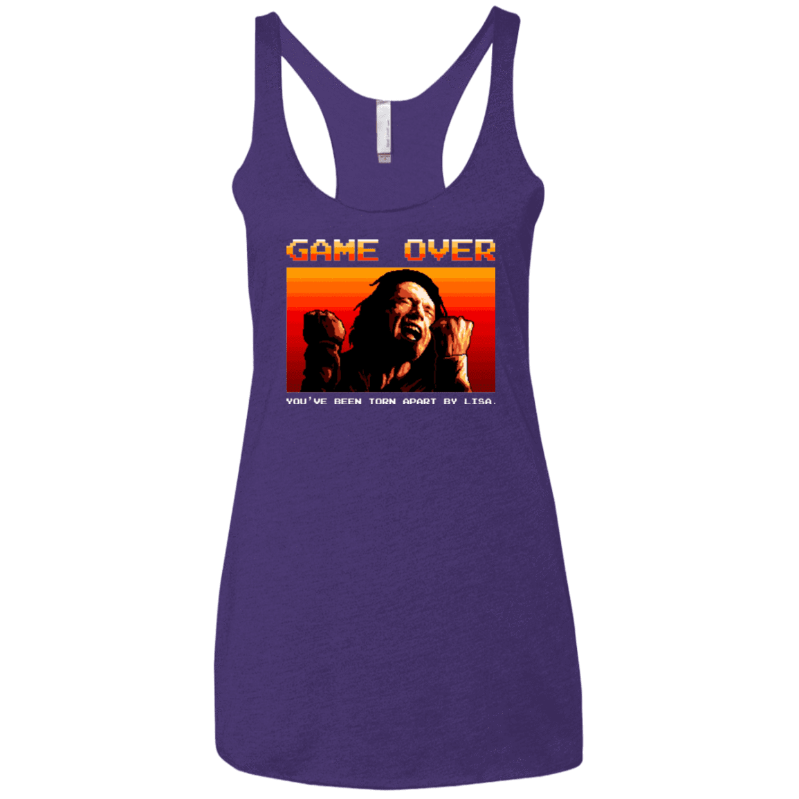 T-Shirts Purple / X-Small Game Over Women's Triblend Racerback Tank