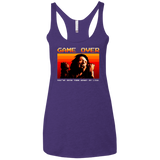 T-Shirts Purple / X-Small Game Over Women's Triblend Racerback Tank