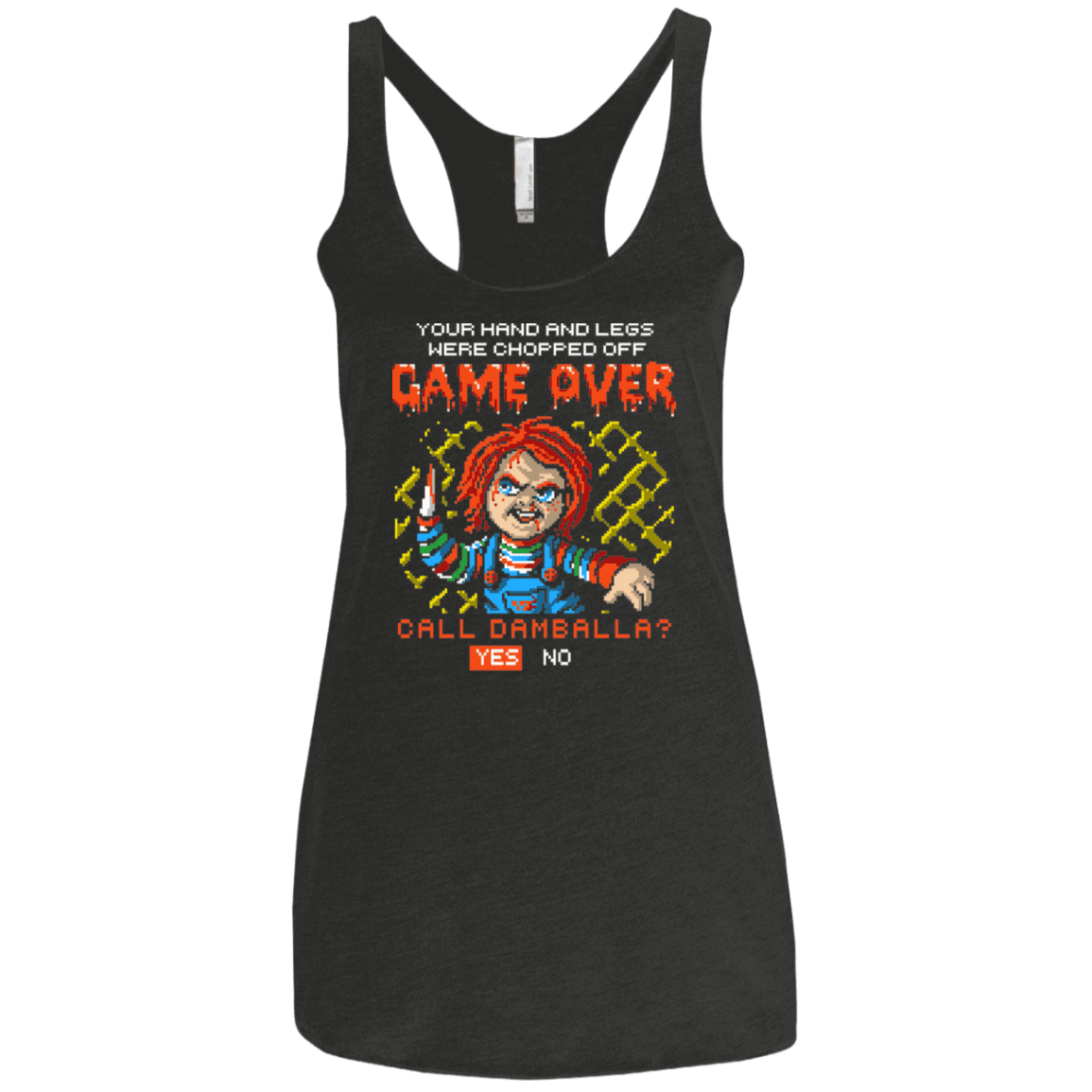 T-Shirts Vintage Black / X-Small Game Over Women's Triblend Racerback Tank