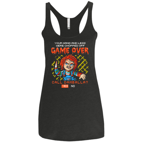 T-Shirts Vintage Black / X-Small Game Over Women's Triblend Racerback Tank