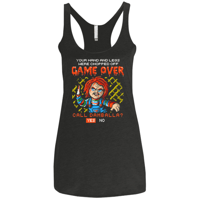 T-Shirts Vintage Black / X-Small Game Over Women's Triblend Racerback Tank
