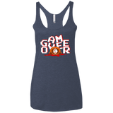 T-Shirts Vintage Navy / X-Small Game over Women's Triblend Racerback Tank