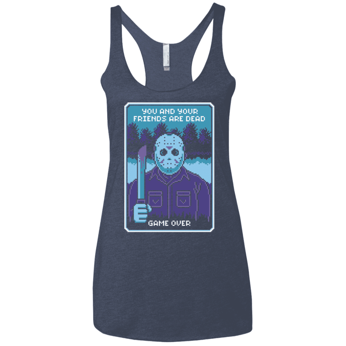 T-Shirts Vintage Navy / X-Small Game Over Women's Triblend Racerback Tank