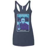 T-Shirts Vintage Navy / X-Small Game Over Women's Triblend Racerback Tank