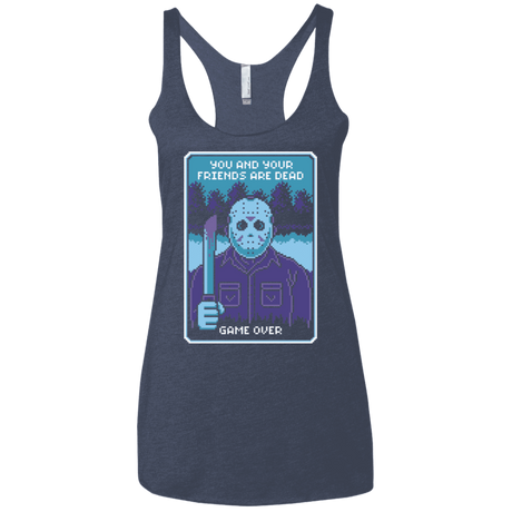T-Shirts Vintage Navy / X-Small Game Over Women's Triblend Racerback Tank