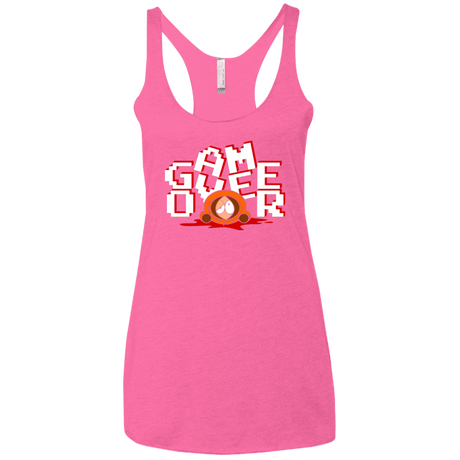 T-Shirts Vintage Pink / X-Small Game over Women's Triblend Racerback Tank