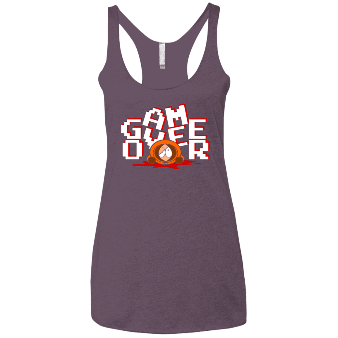 T-Shirts Vintage Purple / X-Small Game over Women's Triblend Racerback Tank