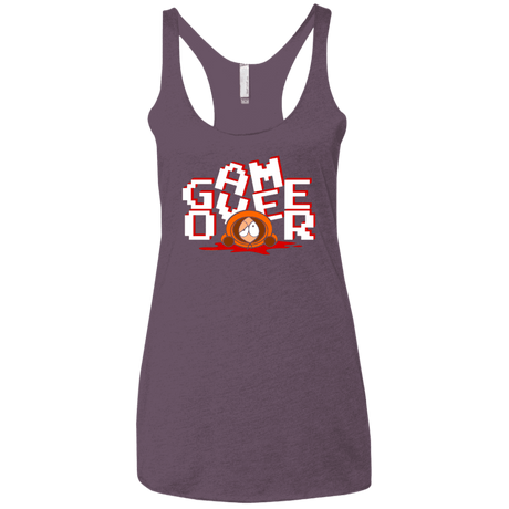 T-Shirts Vintage Purple / X-Small Game over Women's Triblend Racerback Tank