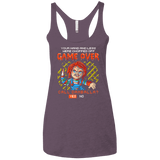 T-Shirts Vintage Purple / X-Small Game Over Women's Triblend Racerback Tank
