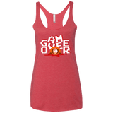 T-Shirts Vintage Red / X-Small Game over Women's Triblend Racerback Tank