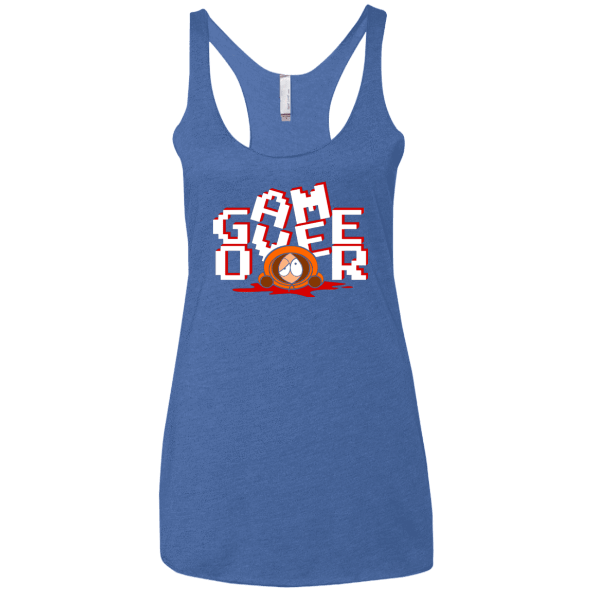 T-Shirts Vintage Royal / X-Small Game over Women's Triblend Racerback Tank