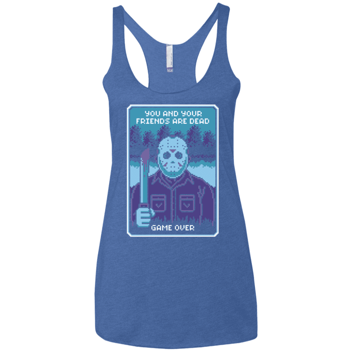 T-Shirts Vintage Royal / X-Small Game Over Women's Triblend Racerback Tank