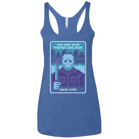 T-Shirts Vintage Royal / X-Small Game Over Women's Triblend Racerback Tank