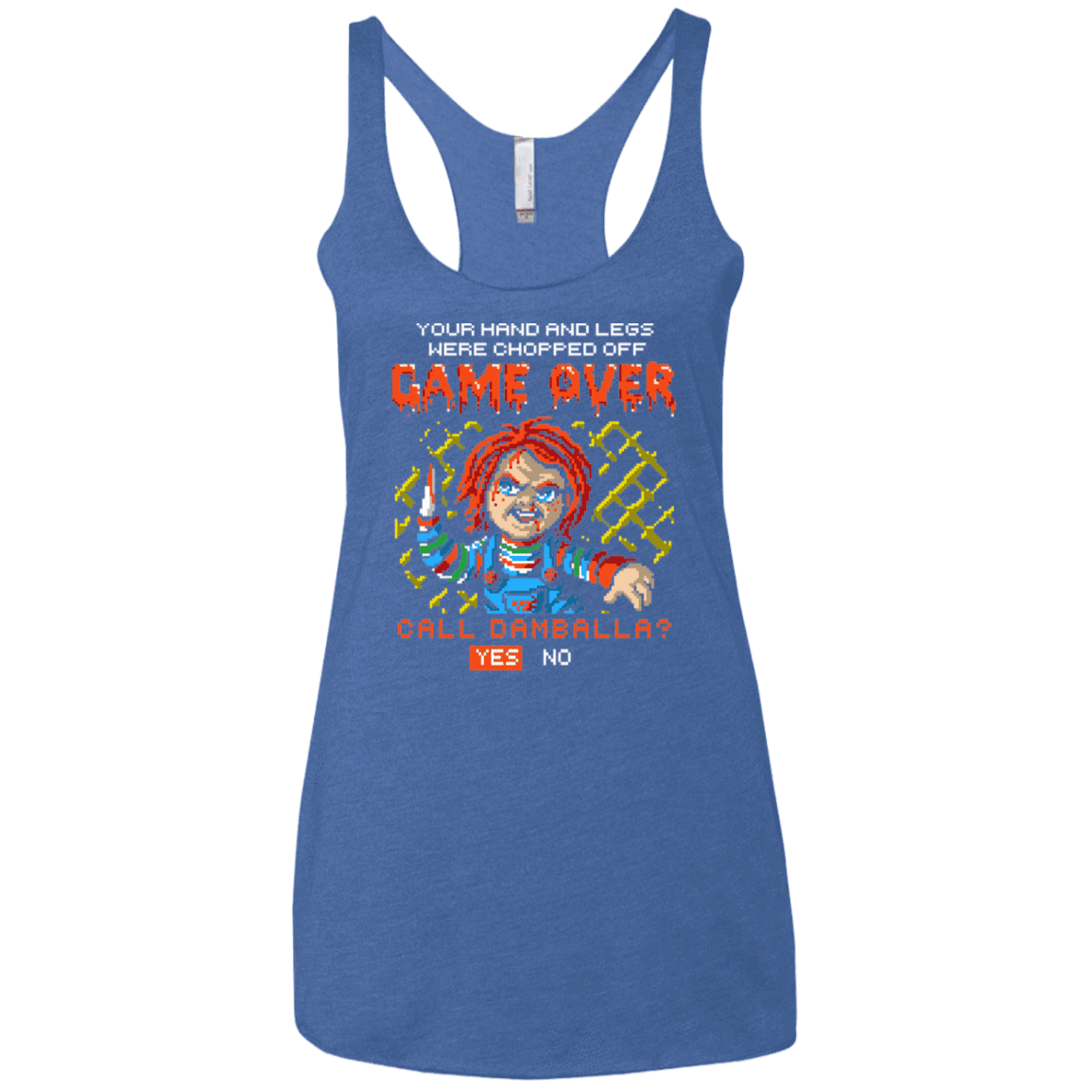 T-Shirts Vintage Royal / X-Small Game Over Women's Triblend Racerback Tank