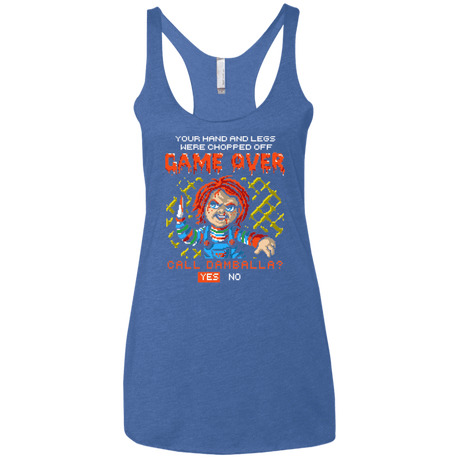 T-Shirts Vintage Royal / X-Small Game Over Women's Triblend Racerback Tank